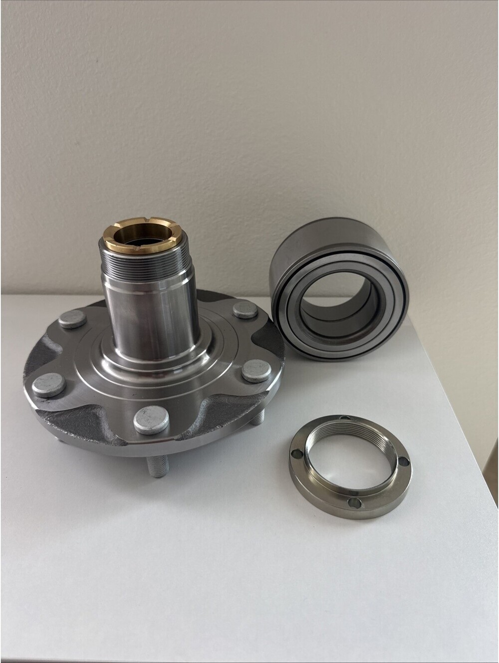 New Front Wheel Hub & Bearing Assembly Kit 6 Lug Wheel Studs w/ Needle Bushing